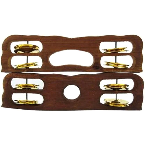 Wooden Indian Khartal