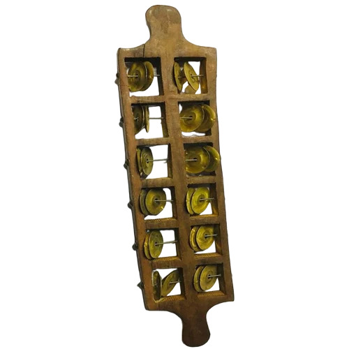 6 Ghar Steel Jingles Wooden Jheeka