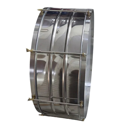21 Inch Stainless Steel Plain Patti Drum