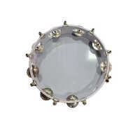 10 Inch Transparent Khanjri Tambourine - Application: Wedding Ceremony