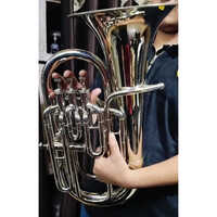 Silver Euphonium Musical Instrument