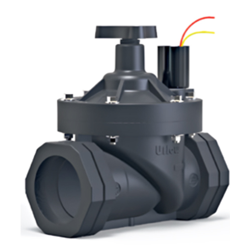 Pilot Operated Diaphragm Type Plastic Solenoid Valve With Flow Controller (Nc) Pnn Series - Color: Black