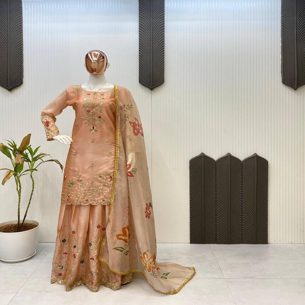 Exclusive Designer Suit With Lahenga Pair