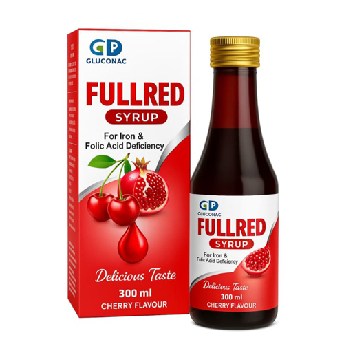 300Ml Fullred Iron And Folic Acid Deficiency Syrup - Age Group: For Adults