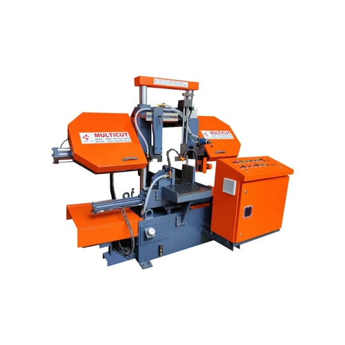 Bdc 300 M Semi Automatic Horizontal Double Column Band Saw Machine - Color: Orange