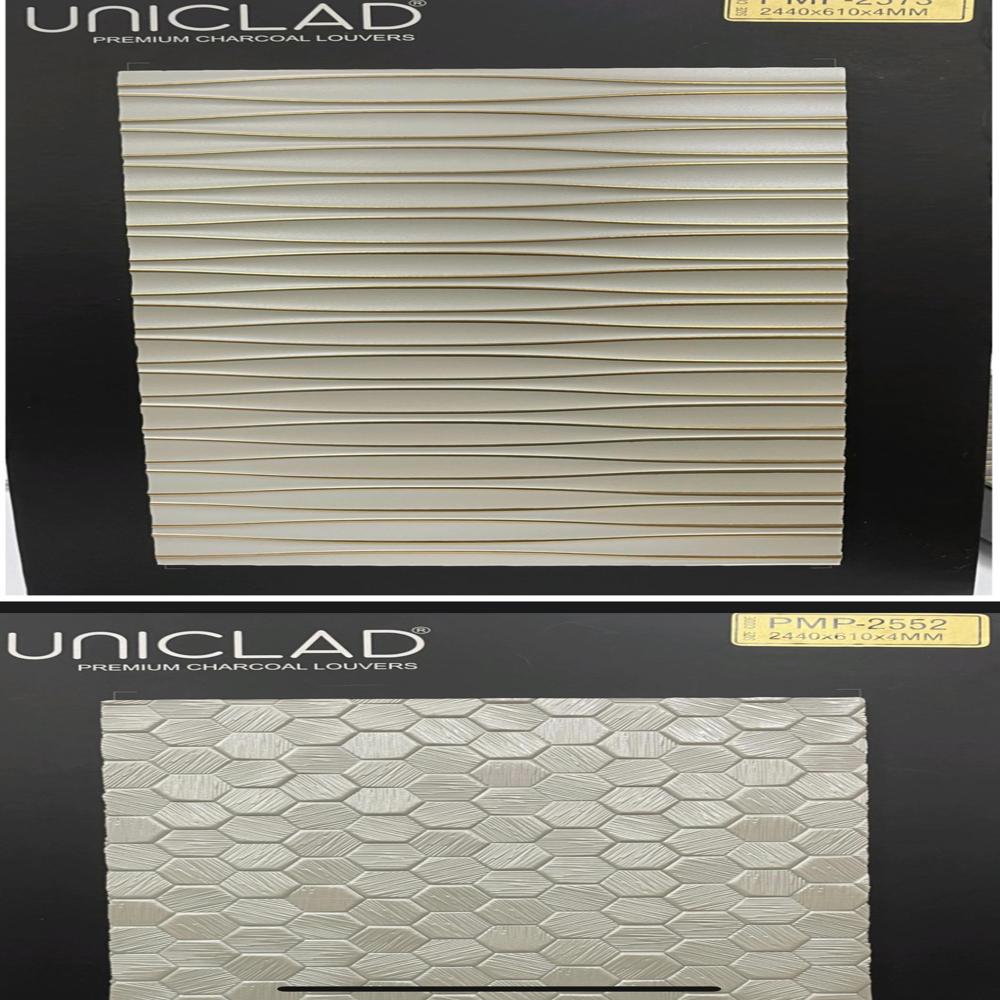 Interior Wall Cladding Sheet UNICLAD Charcoal Sheets with 3D Textures