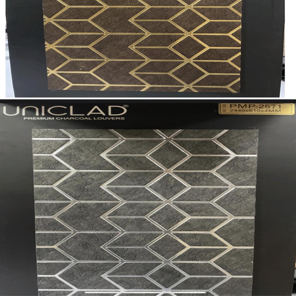 Interior Wall Cladding Sheet UNICLAD Charcoal Sheets with 3D Textures