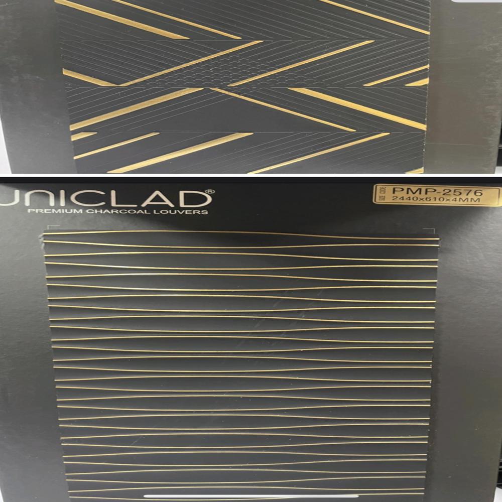 Interior Wall Cladding Sheet UNICLAD Charcoal Sheets with 3D Textures