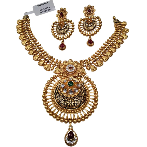 Fancy Gold Imitation Necklace Set