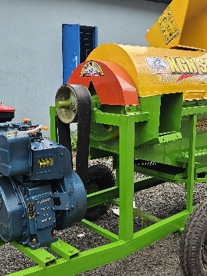 Mini Paddy Thresher with 8hp Engine