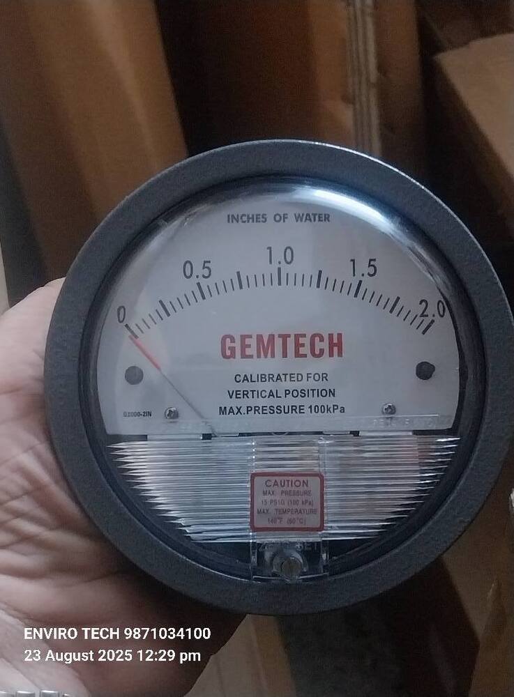 GEMTECH DIFFERENTIAL PRESSURE GAUGE NEAR Yeshwanthpur Industrial Area Bangalore