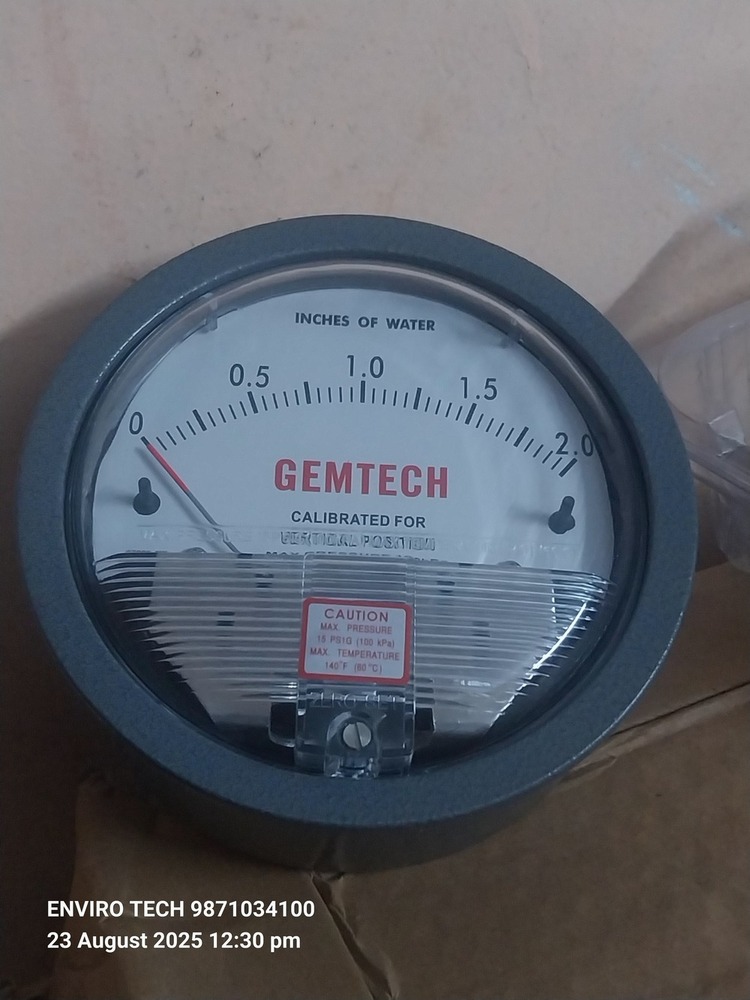 GEMTECH DIFFERENTIAL PRESSURE GAUGE NEAR Yeshwanthpur Industrial Area Bangalore