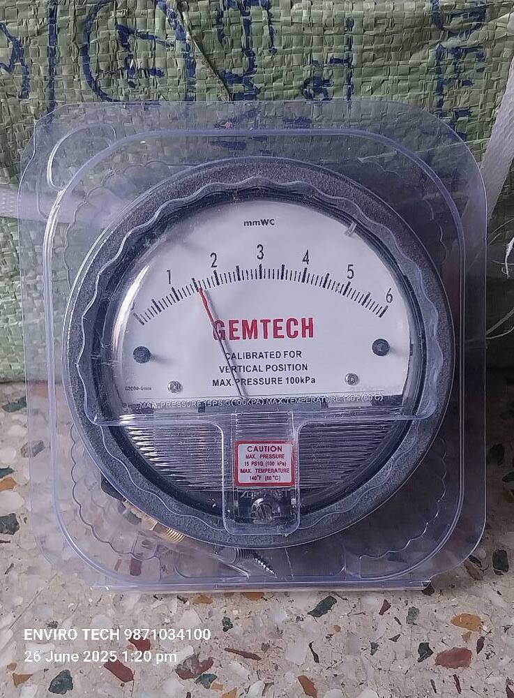 GEMTECH DIFFERENTIAL PRESSURE GAUGE NEAR Yeshwanthpur Industrial Area Yeswanthpur Bengaluru