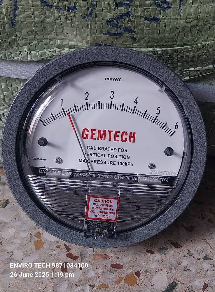 GEMTECH DIFFERENTIAL PRESSURE GAUGE NEAR Yeshwanthpur Industrial Area Yeswanthpur Bengaluru