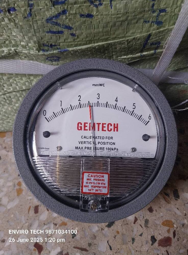 GEMTECH DIFFERENTIAL PRESSURE GAUGE NEAR Yeshwanthpur Industrial Area Yeswanthpur Bengaluru