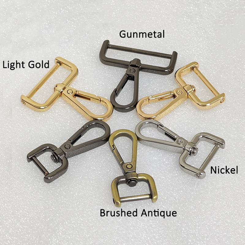 Zinc Alloy Swivel Snap Hook Clasp Buckle With Screw Connector Tassel End Cap - Material: Metal