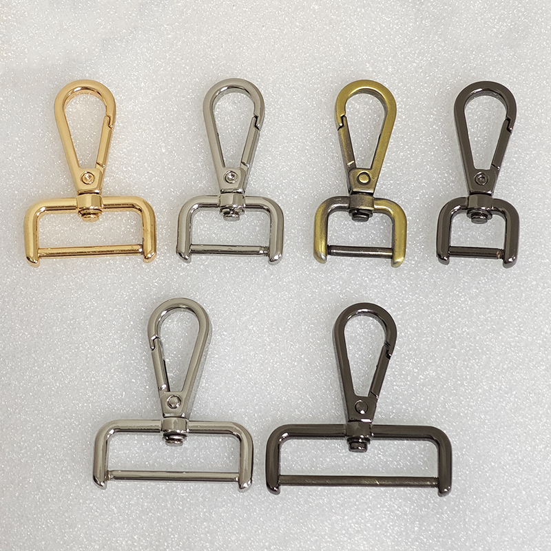 Zinc Alloy Swivel Snap Hook Clasp Buckle With Screw Connector Tassel End Cap - Material: Metal
