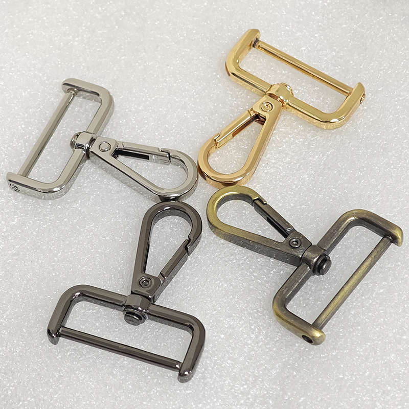 Zinc Alloy Swivel Snap Hook Clasp Buckle With Screw Connector Tassel End Cap - Material: Metal