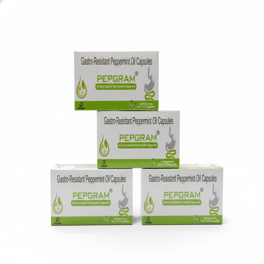 Pepgram Enteric Coated Peppermint Oil Capsules - Physical Form: Tablets