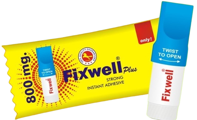 800Mg Fixwell Strong Instant Adhesive - Color: Transparent