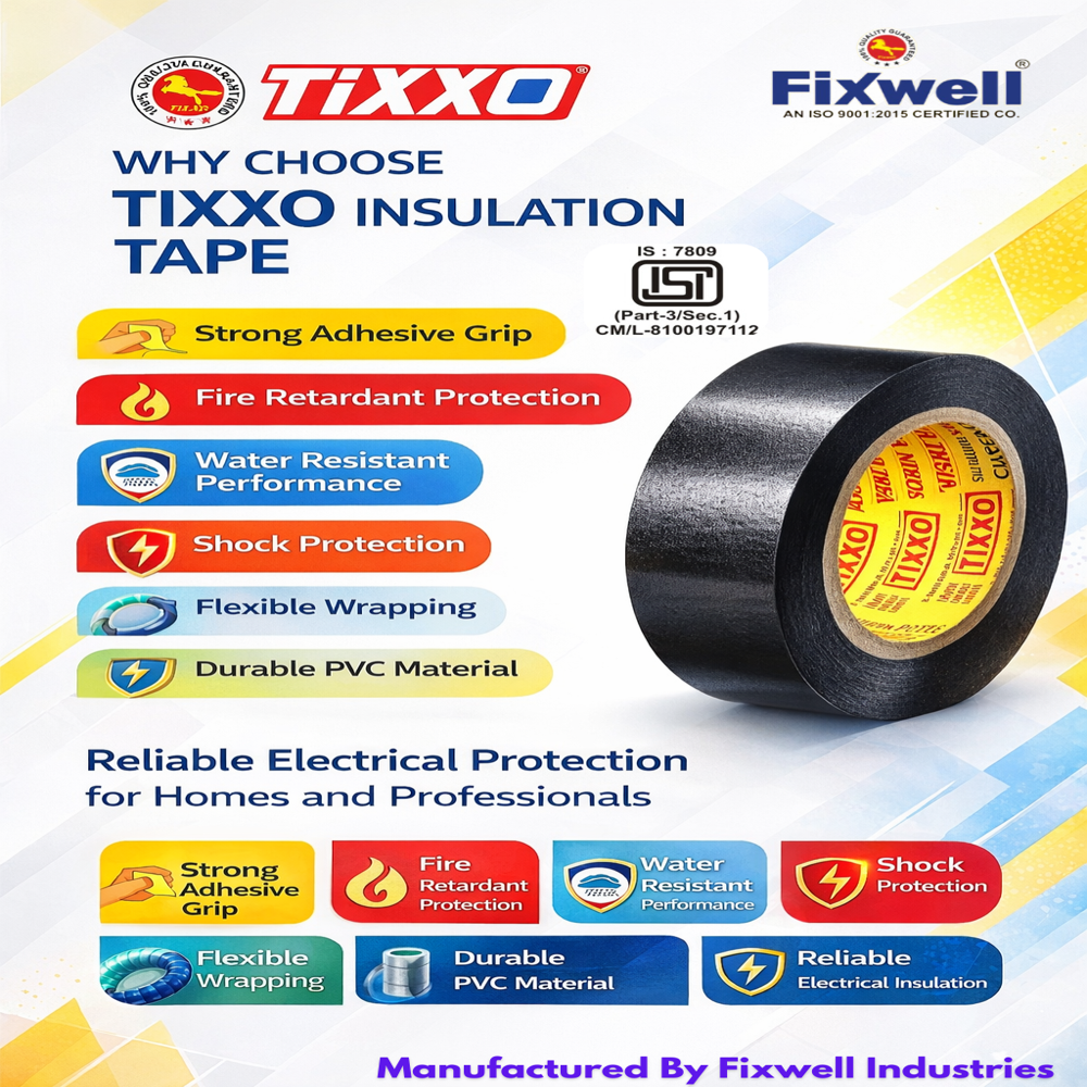 Tixxo 6 Mtr Insulation Electric Tape - Color: Multiple