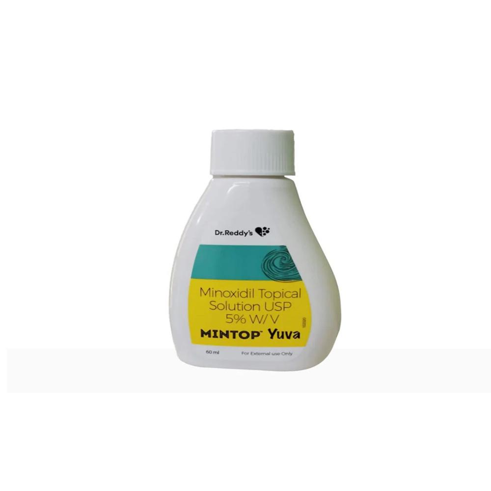 Mintop Yuva Minoxidil 5% Solution - Liquid Formulation, 5% Minoxidil Content | Treats Alopecia, Stimulates Hair Growth, For Adults