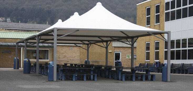 Conical Tensile Structure - Color: White