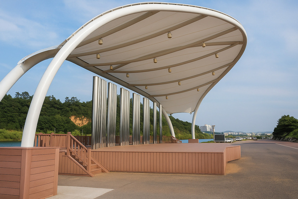 Auditorium Tensile Structure - Color: White