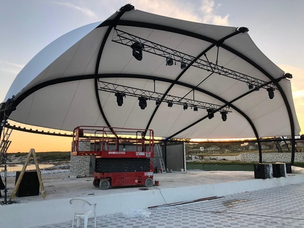 Auditorium Tensile Structure - Color: White