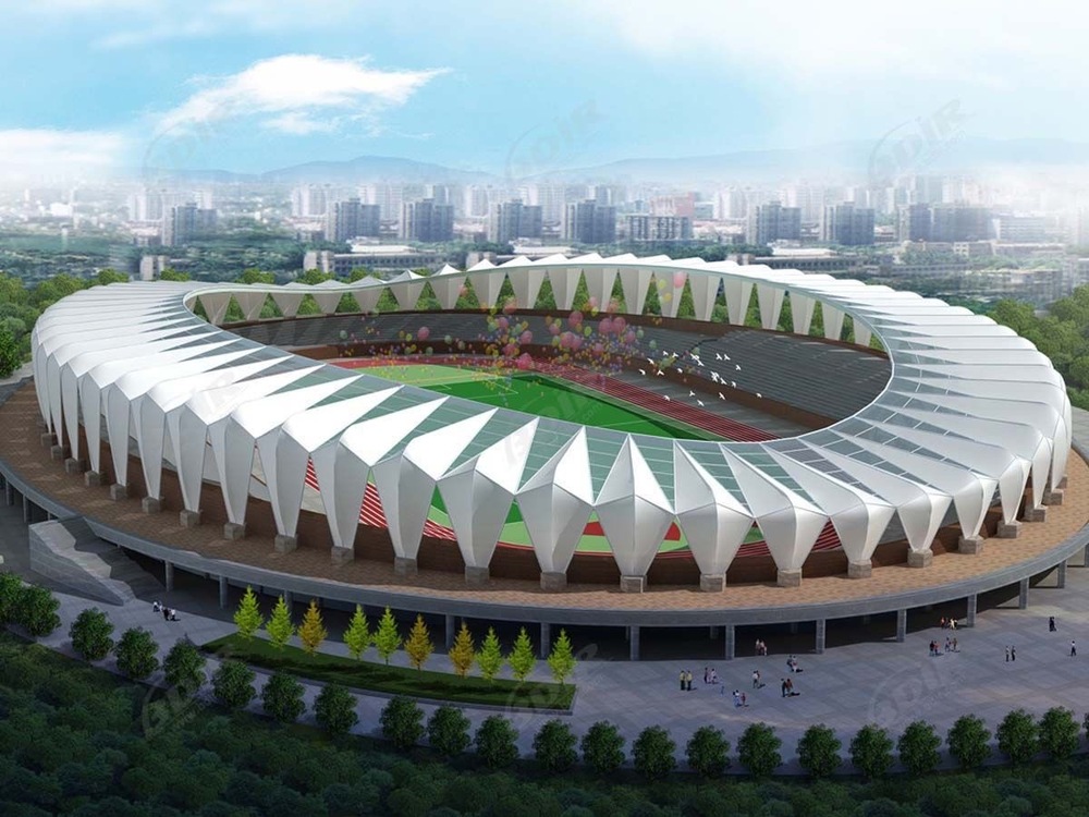 Stadium Tensile Structure - Color: White