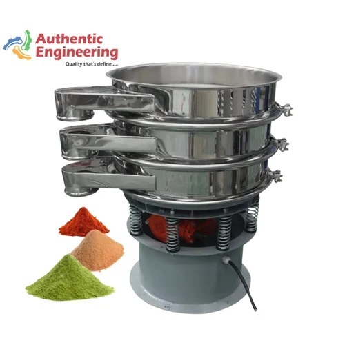 Stainless Steel Powder Sifter Vibro Machine - Color: Silver