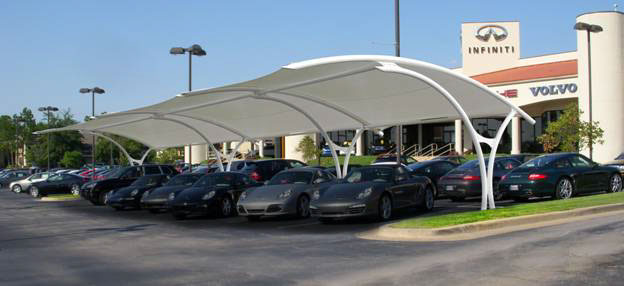 Car Parking Shed Structure By Saraswat Tensile And Structure