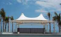 Modular Gazebo Tensile Structure - Color: White