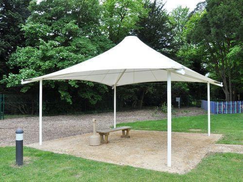 Modular Gazebo Tensile Structure - Color: White
