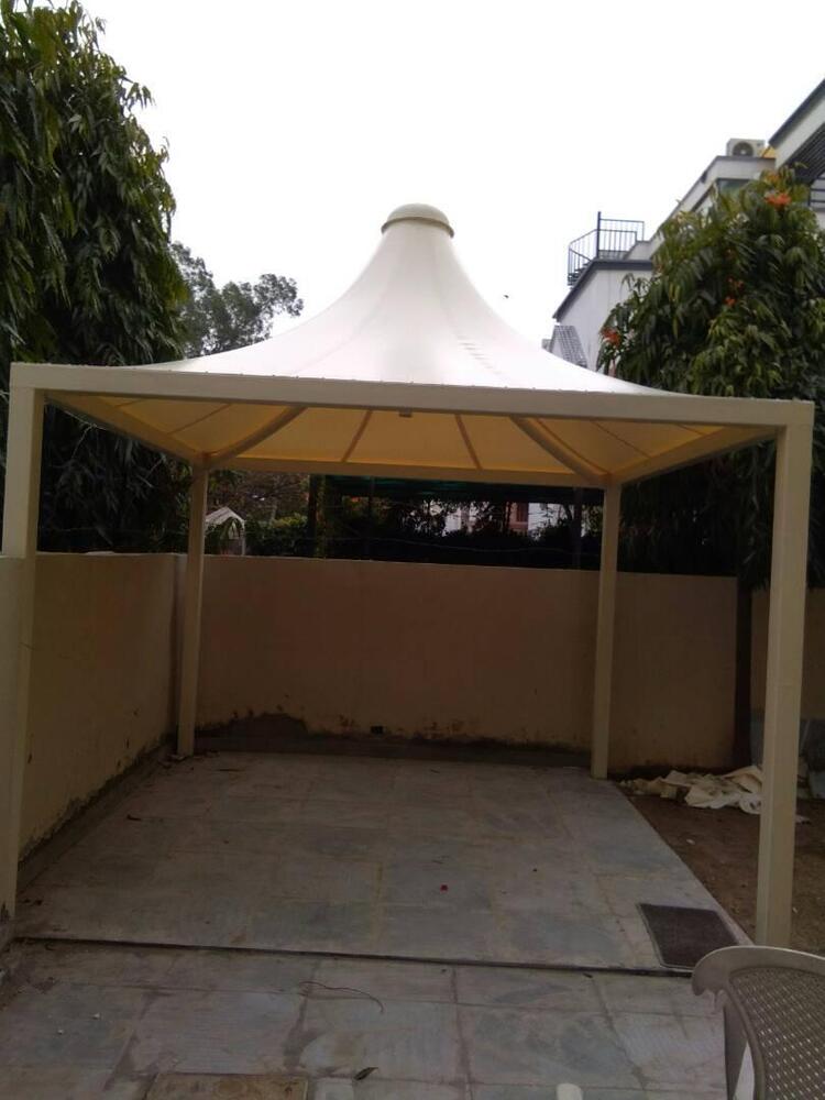 Modular Gazebo Tensile Structure - Color: White