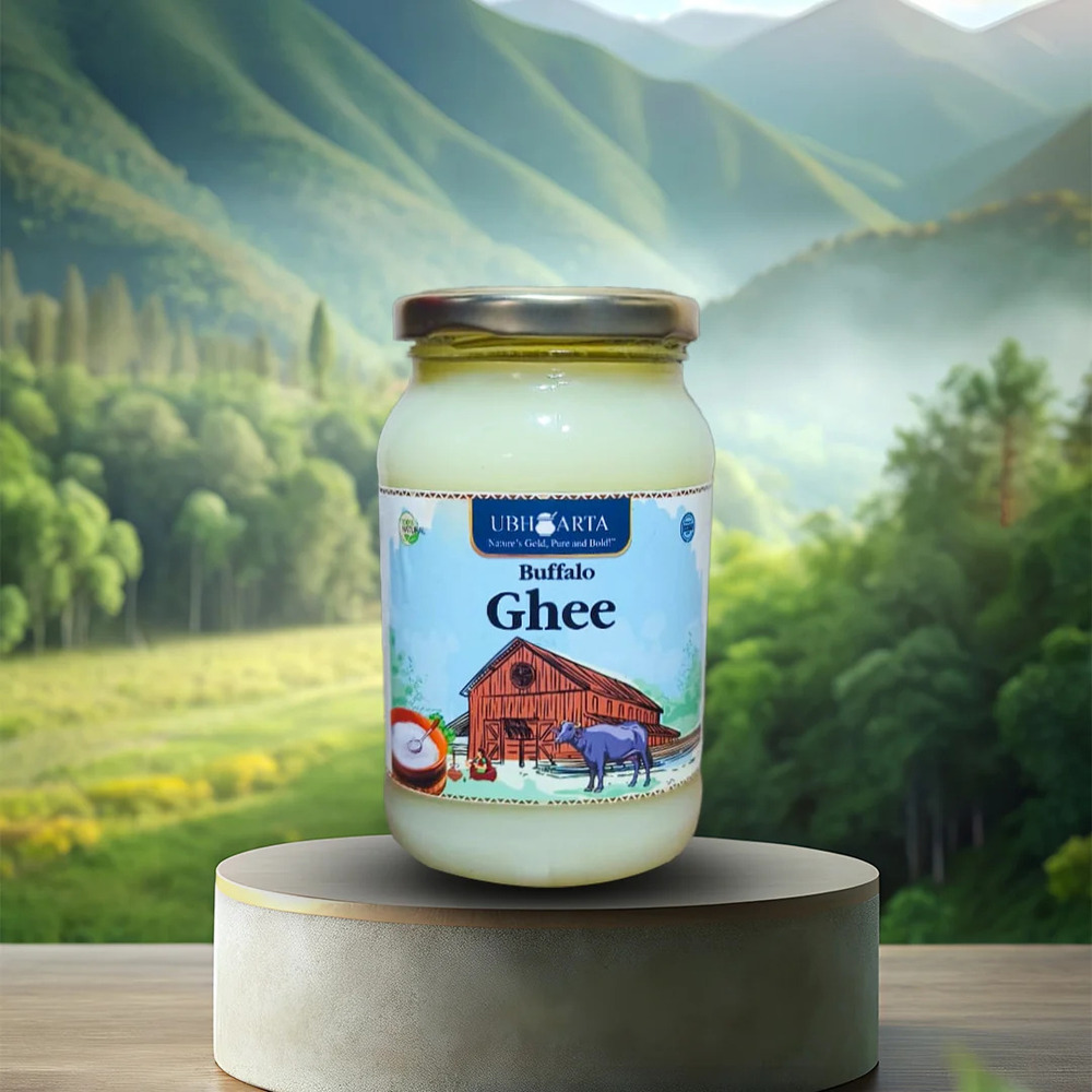 500ml Ubharta Buffalo Bilona Ghee