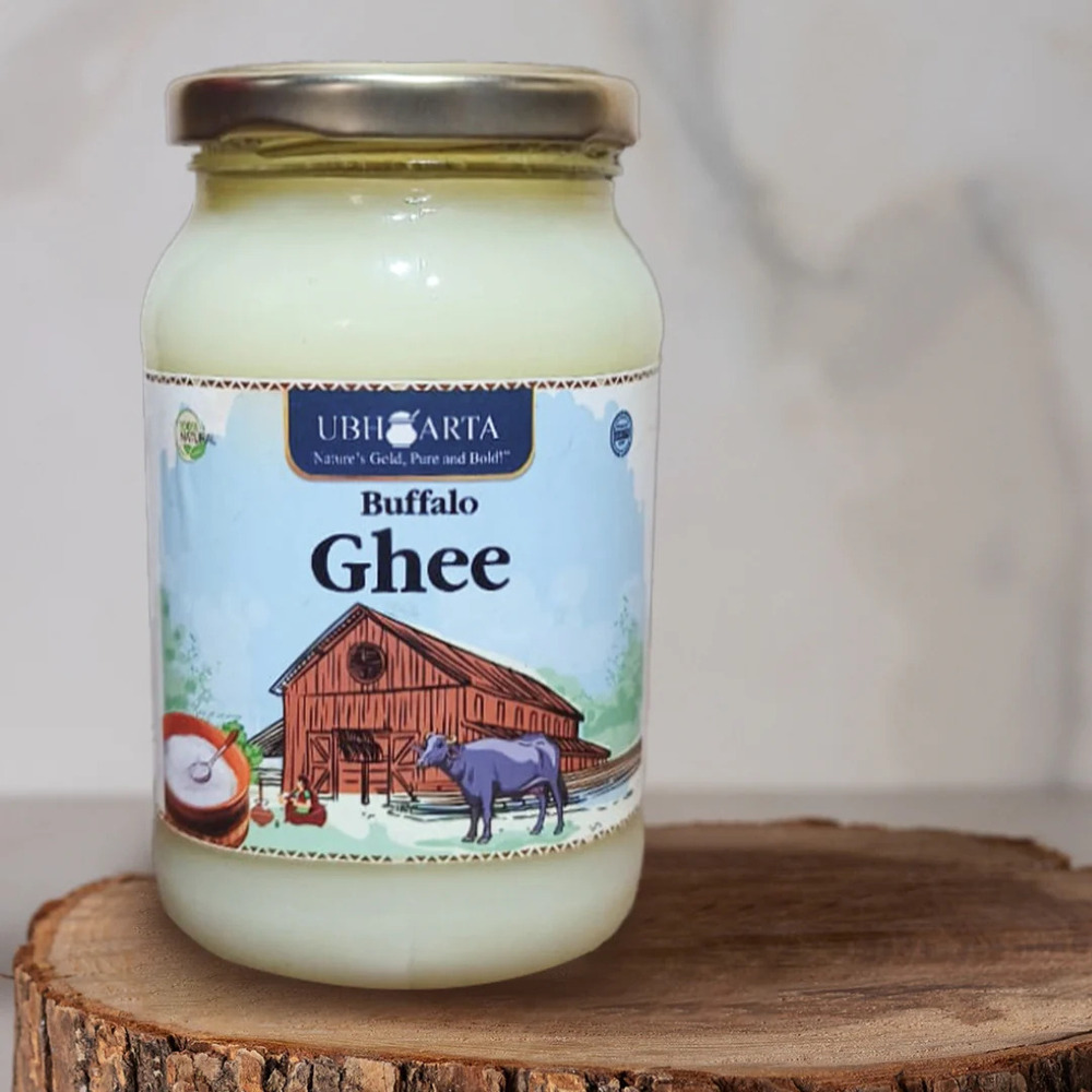 1 Ltr Ubharta Buffalo Bilona Ghee