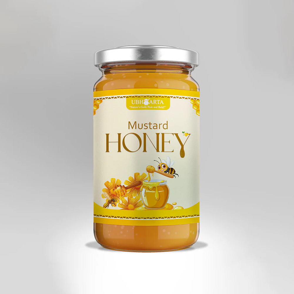 500Gm Ubharta Pure Honey - Additives: None