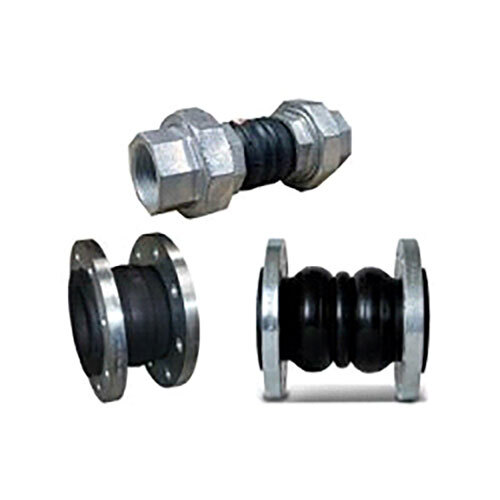 Rubber Flexible Connector - Color: Silver