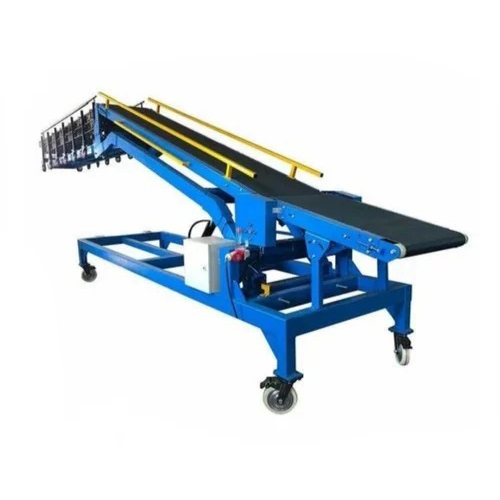 Inclined Cleated Belt Conveyor - Color: Multiple