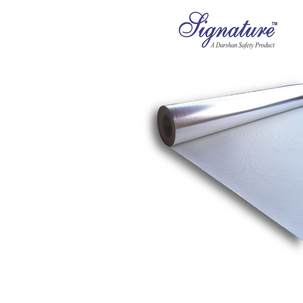 Aluminum Coated Fiberglass Cloth - Application: Fire Protection