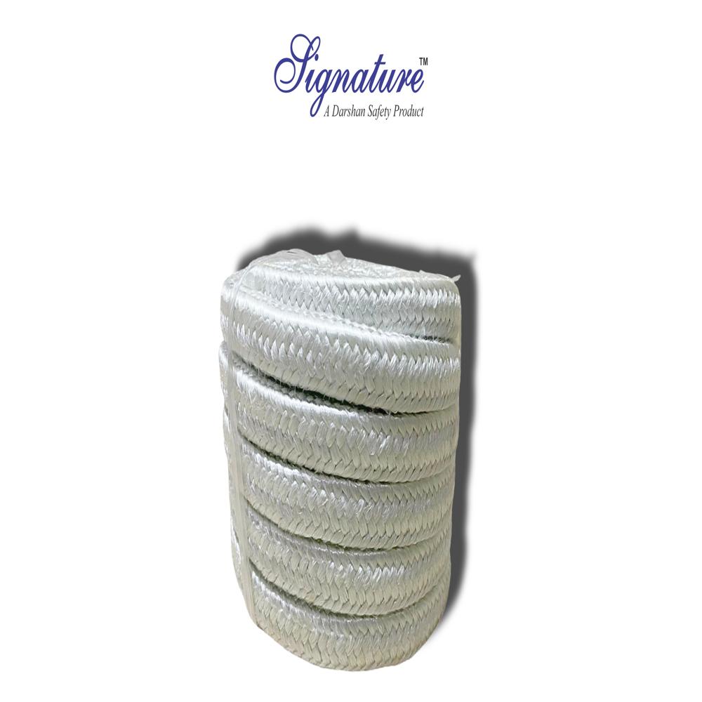 Fiber Glass Square Braided Rope - Application: A A A Textile Machine A A A Boiler A A A Pipe Lines A A A Power Stations A A A Ships For Thermal Insulation A A A Fire Protection