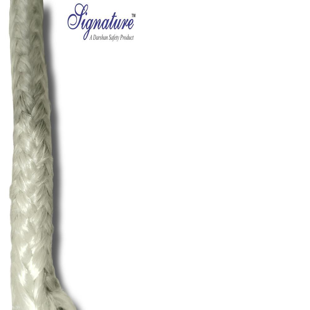 Fiber Glass Square Braided Rope - Application: A A A Textile Machine A A A Boiler A A A Pipe Lines A A A Power Stations A A A Ships For Thermal Insulation A A A Fire Protection