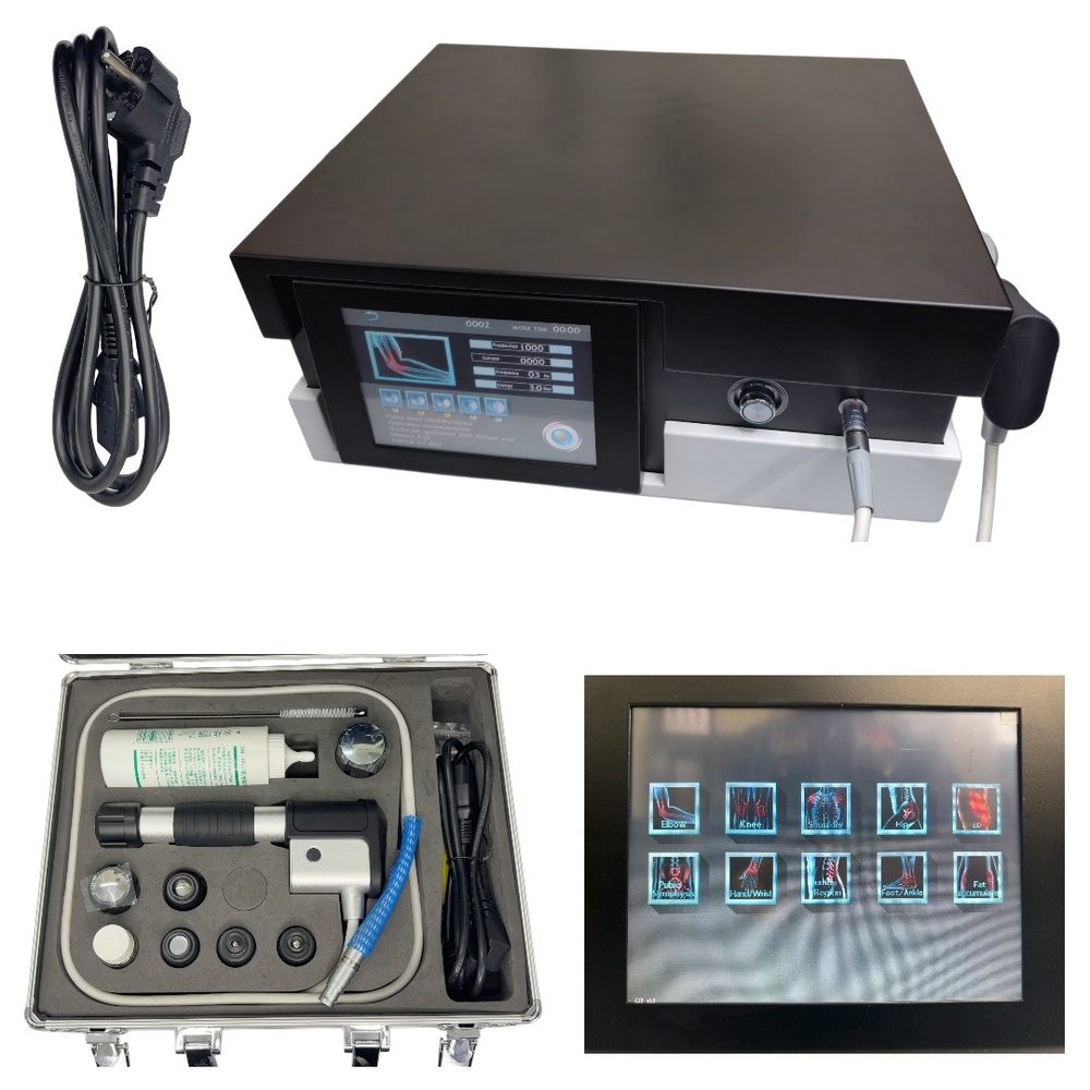 7-Head Pneumatic Radial ESWT- 10 Modes, 1-22 Hz, 0.5-1.2 Bar