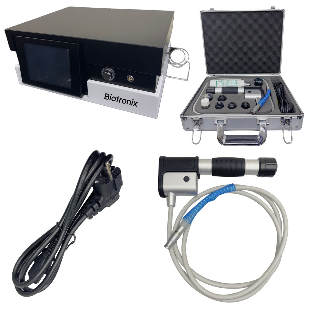 7-Head Pneumatic Radial ESWT- 10 Modes, 1-22 Hz, 0.5-1.2 Bar