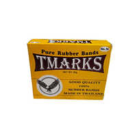 Tmarks Rubber Bands 50g Box - Rubber, Standard Size, Round Shape | Unmatched Elasticity For Industrial Applications, Reliable Binding Solutions