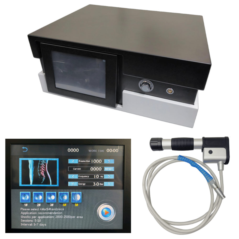Pneumatic Radial Shockwave Therapy Device 7 Heads, 10 Modes