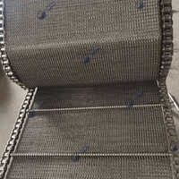 Cb3 Mesh Belt - Stainless Steel, Standard Size, Silver Color | Flat Belt Structure, Polished Finish, Reliable For Heavy-duty Industrial Use