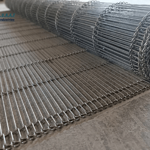 Enrober Conveyor Belt (3) - Color: Silver