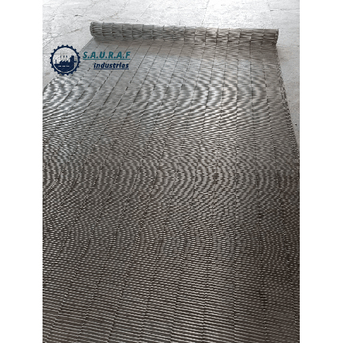 Enrober Conveyor Belt - Color: Silver